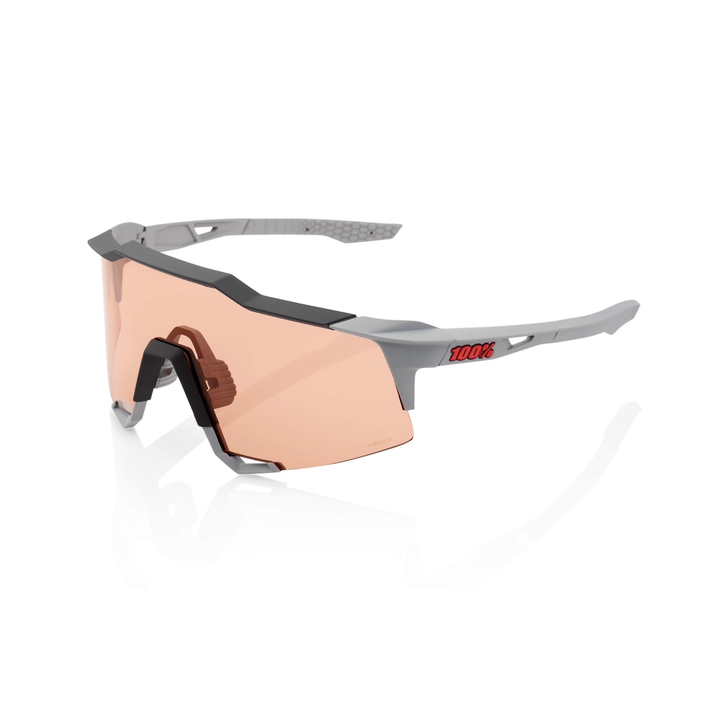 100% SPEEDCRAFT - Soft Tact Stone Grey - HiPER Coral