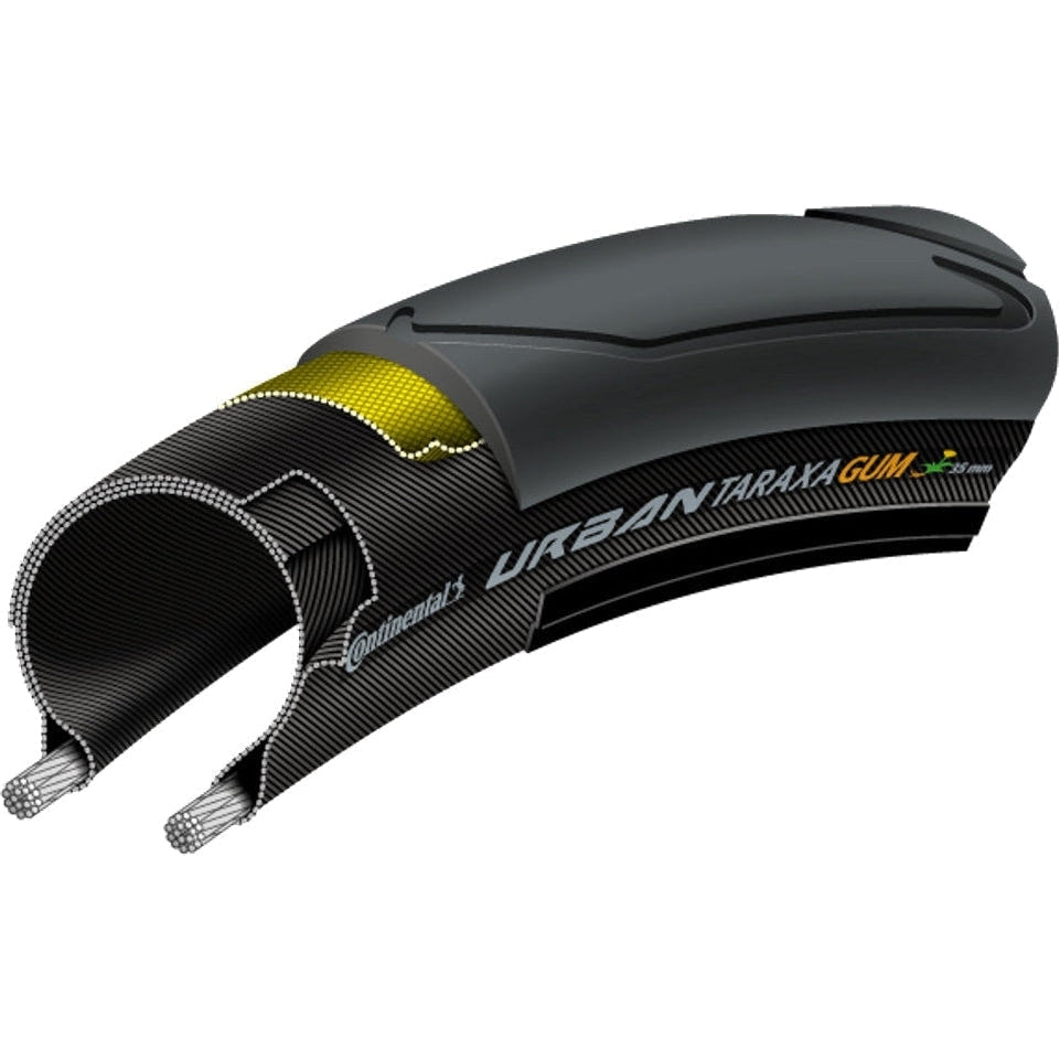 Continental Contact Urban Taraxagum Tyres 700x35c - Black