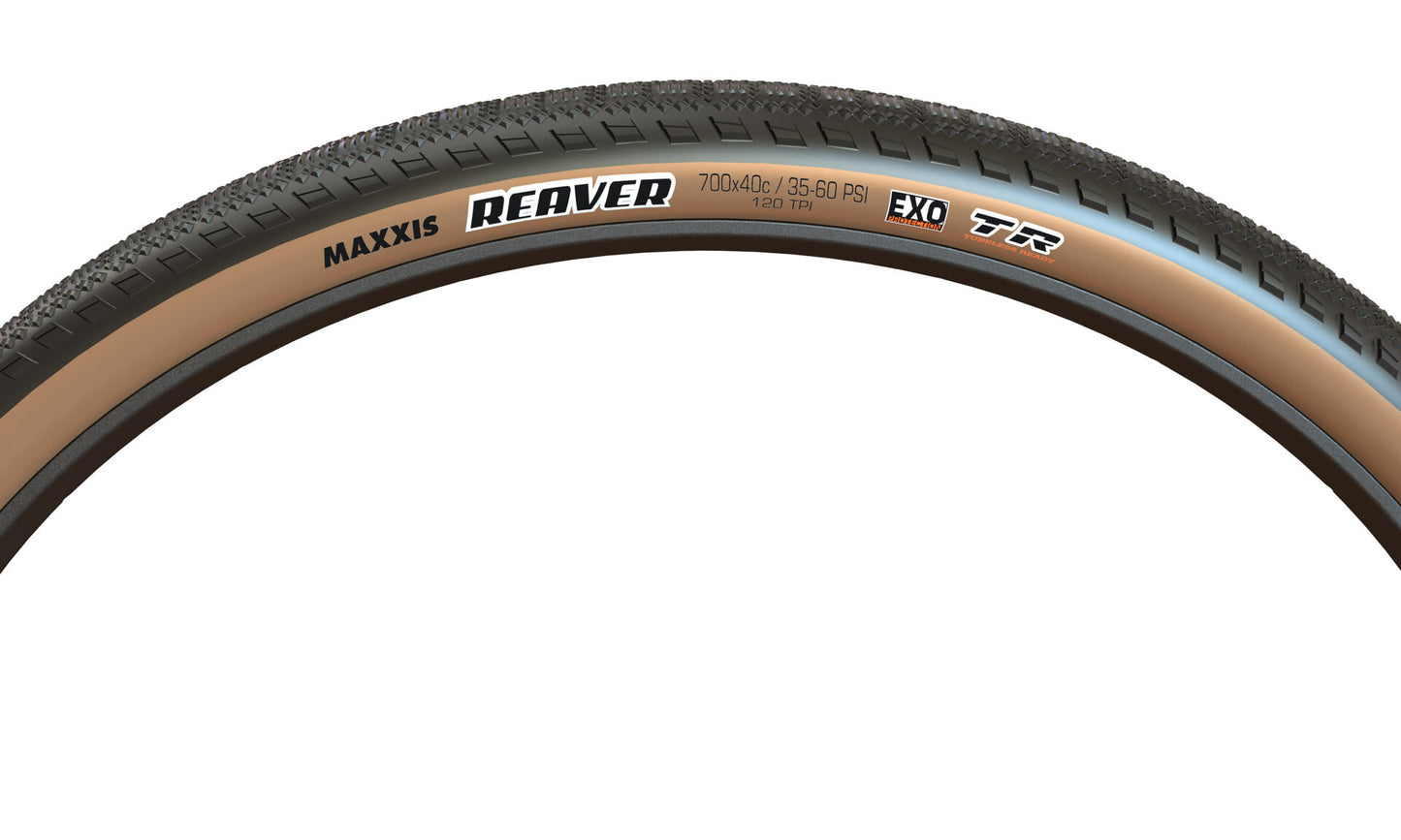 Maxxis Reaver 700cx40c Tubeless Tanwall - EXO, TR