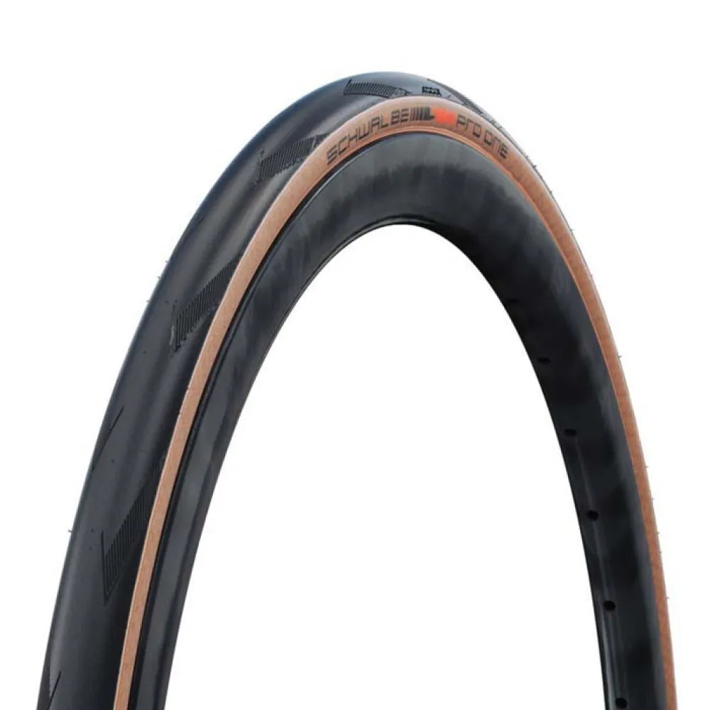Schwalbe Tyre Pro One 700 x 28 Evolution Folding Super Race V-Guard TL-Easy HS493 Transparent Sidewall